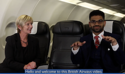 British Airways partners with SigncodeUK to further improve its accessibility offering for Deaf and hard-of-hearing customers