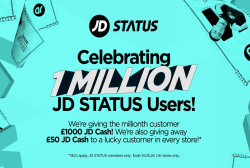 JD Sports has hit 1 Million JD STATUS Members